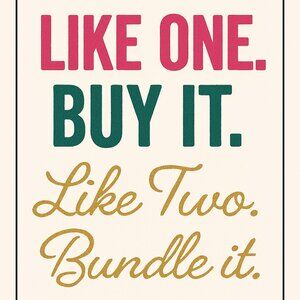 Like One. Buy It. Like Two. Bundle It.